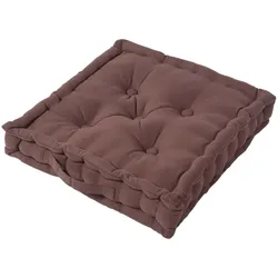 SITZKISSEN braun 50/50/10 cm – Bodenkissen unifarben
