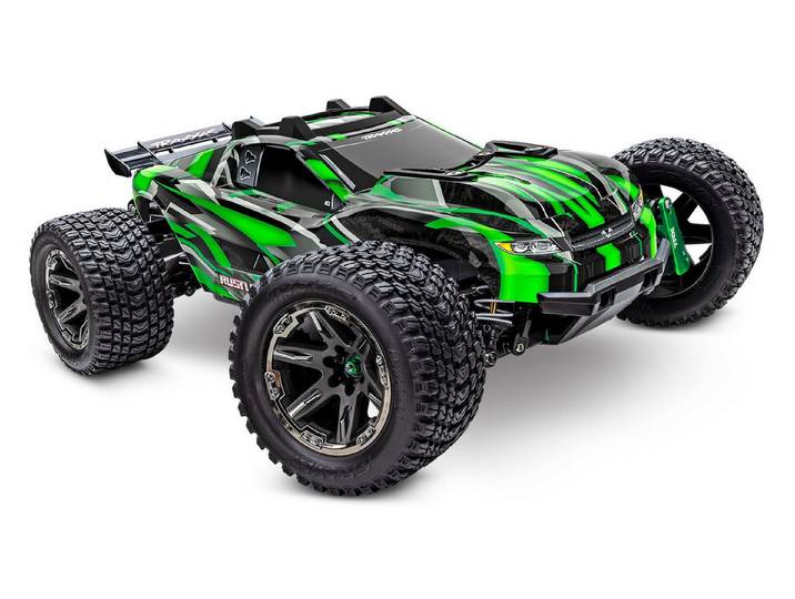 Traxxas RC-Buggy Traxxas RC Rustler 4x4 VXL Ultimate Brushless grün 1:10 RTR