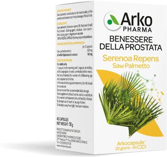 Arkocapsule Serenoa Repens Integratore Per La Prostata 45 Capsule
