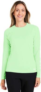 HUK H612L04 Women's LoPro Pursuit T-Shirt in Patina size XS   90% polyester, 10% spandex