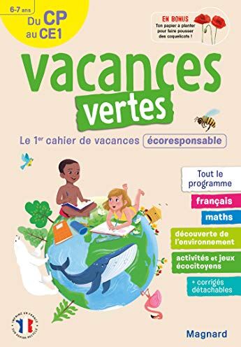Collectif - Vacances vertes du CP au CE1, 6-7 ans : le 1er cahier de vacances écoresponsable : tout le programme - Preis vom 10.10.2026 11:48:34 h