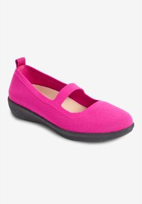 Women's The Alisha Orthotic Mary Jane Flat by Comfortview in Magenta (Size 11 M)