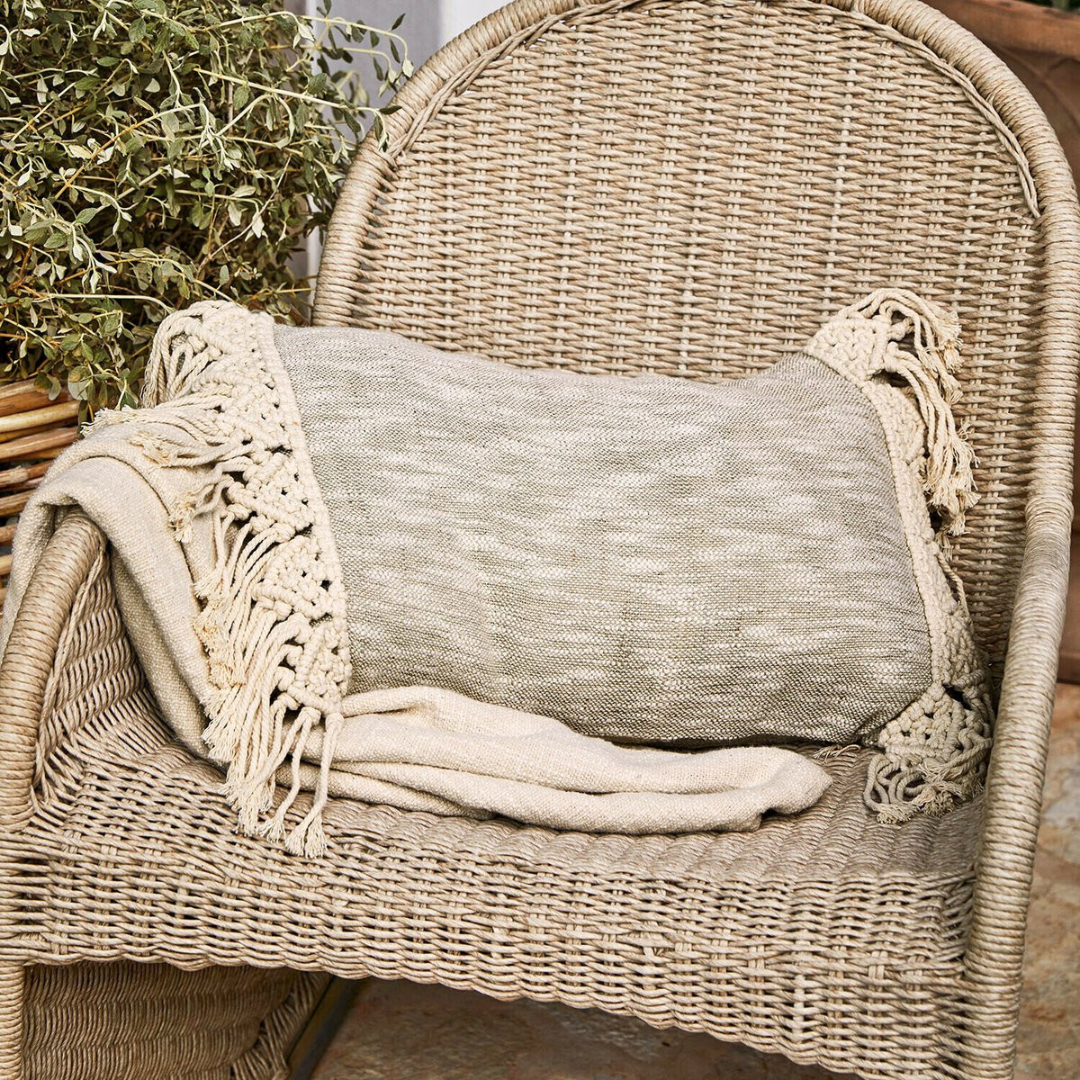 Loberon Kussenhoes Dunlora beige