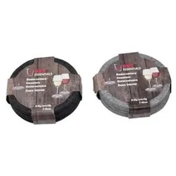 Untersetzer, Untersetzer Filz rund 10cm, 6er Set (6x, Glasuntersetzer)