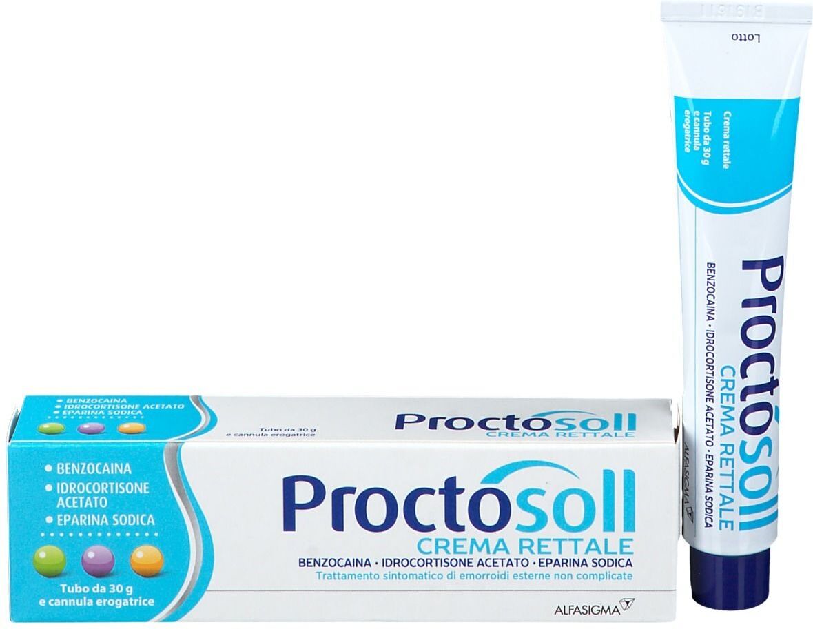 ALFASIGMA SpA Proctosoll, Crema Rettale, 30g