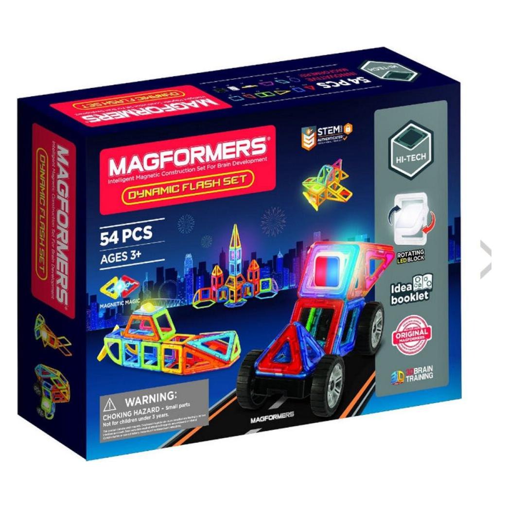Magformers Dynamische Blitzmagnetblöcke 54 Elemente (005-709010)
