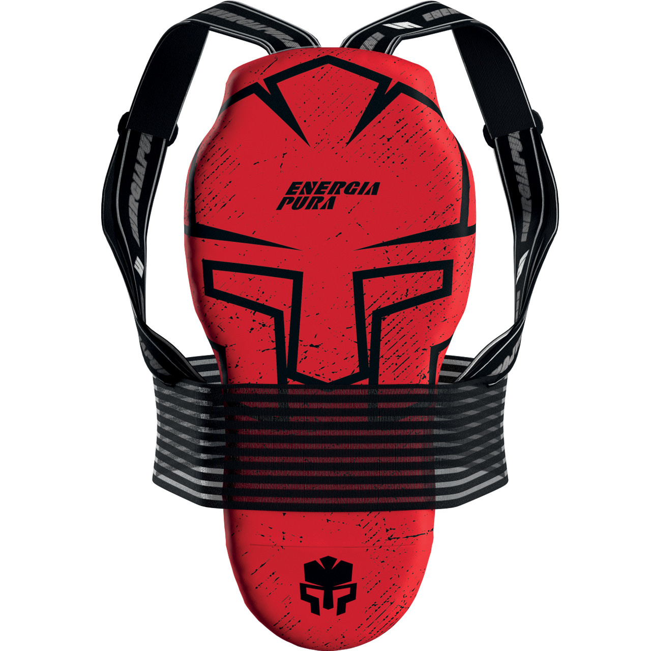 Energiapura Long Back Protector ADJ Warrior black/red - L