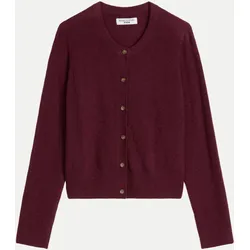 Cardigan aus Bouclé-Garn Rot M