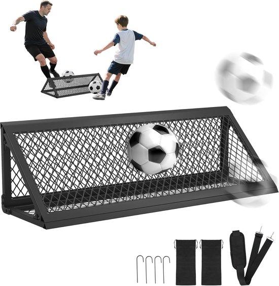Famanu Fußballtrainingswand 2-in-1 mit Rückprallflächen für Mannschafts- und Einzeltraining