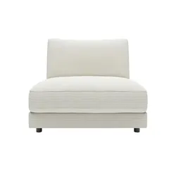 Jette Home Element Einsitzer ohne Armlehne in Cord Modulsofa Sila ¦ weiß ¦ Maße (cm): B: 100 H: 85 T: 127.0