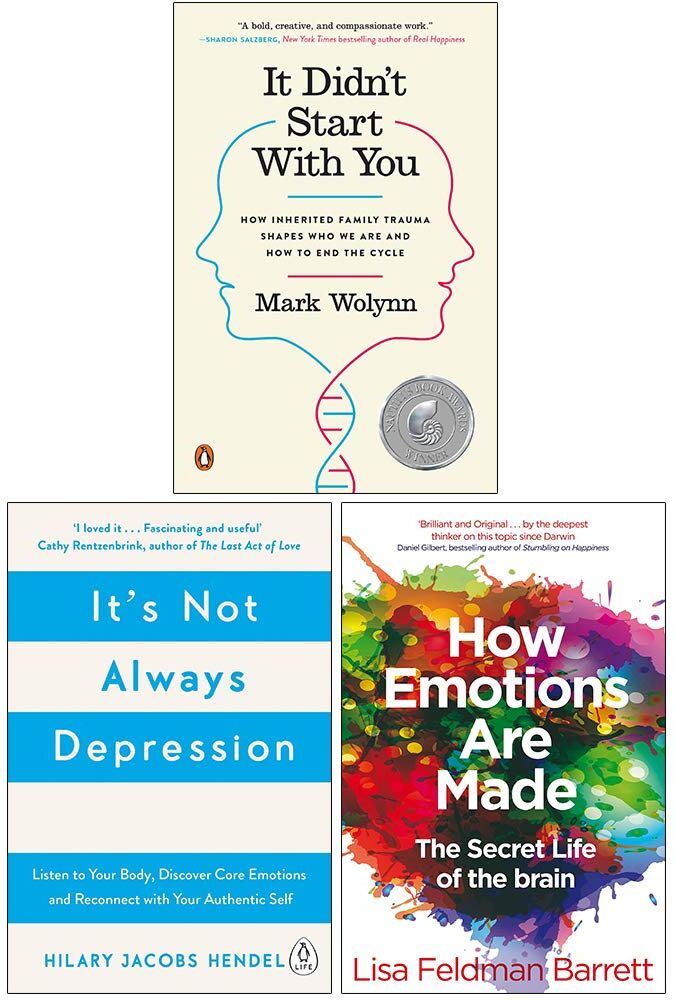 Vermilion/MACMILLAN/Penguin Books Ltd It Didn't Start With You, It's Not Always Depression, How Emotions Are Made The Secret Life Of The Brain 3 Books Collection Set