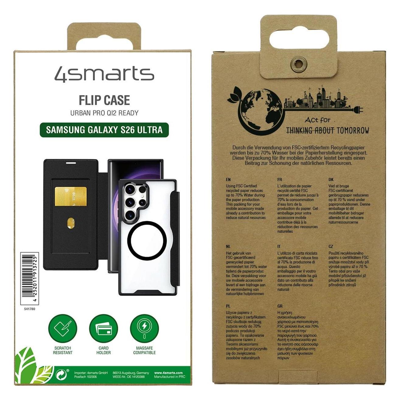 4smarts Urban Pro Flipcase (Samsung Galaxy S26 Ultra) (541780)