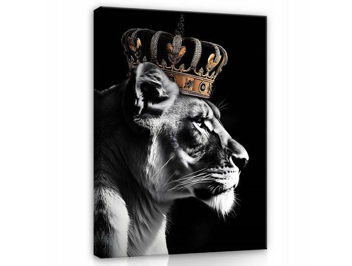 BILDER auf Leinwand Löwe Motivation Tiere 120x80