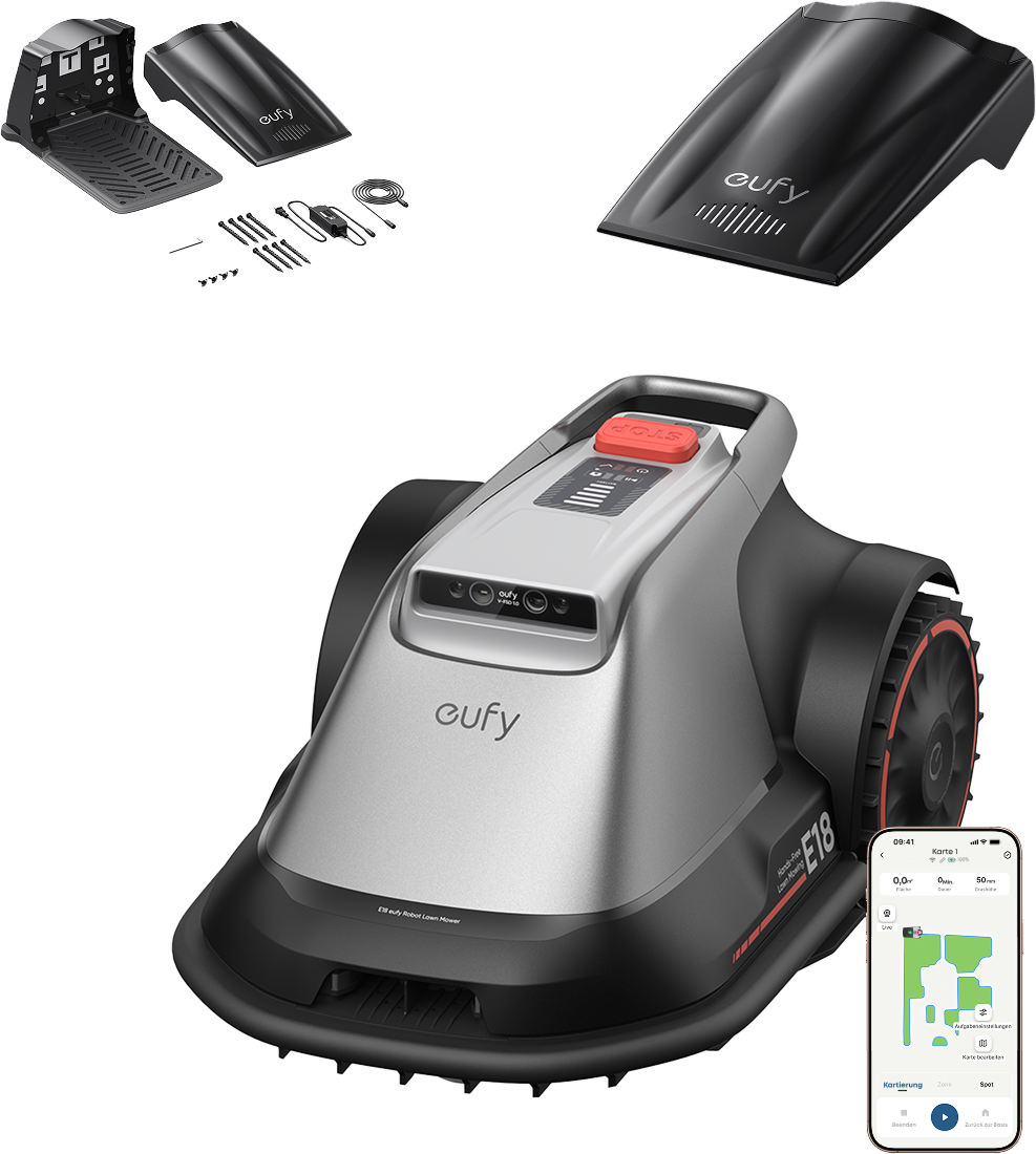 eufy Robot tondeuse E18 +eufy Station de charge complète