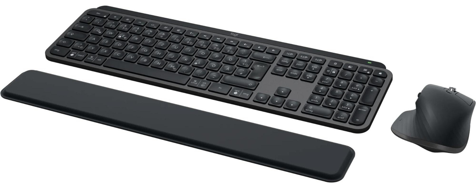 Logitech MX Keys S Combo draadloos toetsenbord en muis set - Graphite