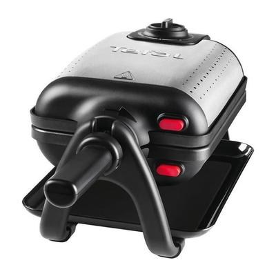 Tefal WM756D Waffeleisen 2 Waffel(n) 1200 W Schwarz, Edelstahl