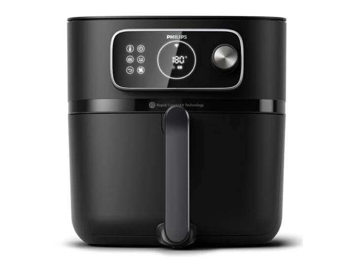 Philips Airfryer Combi 7000 Serie XXL - 8,3 l (2 kg), 22-in-1-Heißluftfritteuse, WiFi-Verbindung, 99% weniger Fettzugabe** mit Rapid CombiAir, HomeID App, Schwarz (HD9876/90)