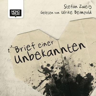 Brief einer Unbekannten - Stefan Zweig, Audio, 9783903020856