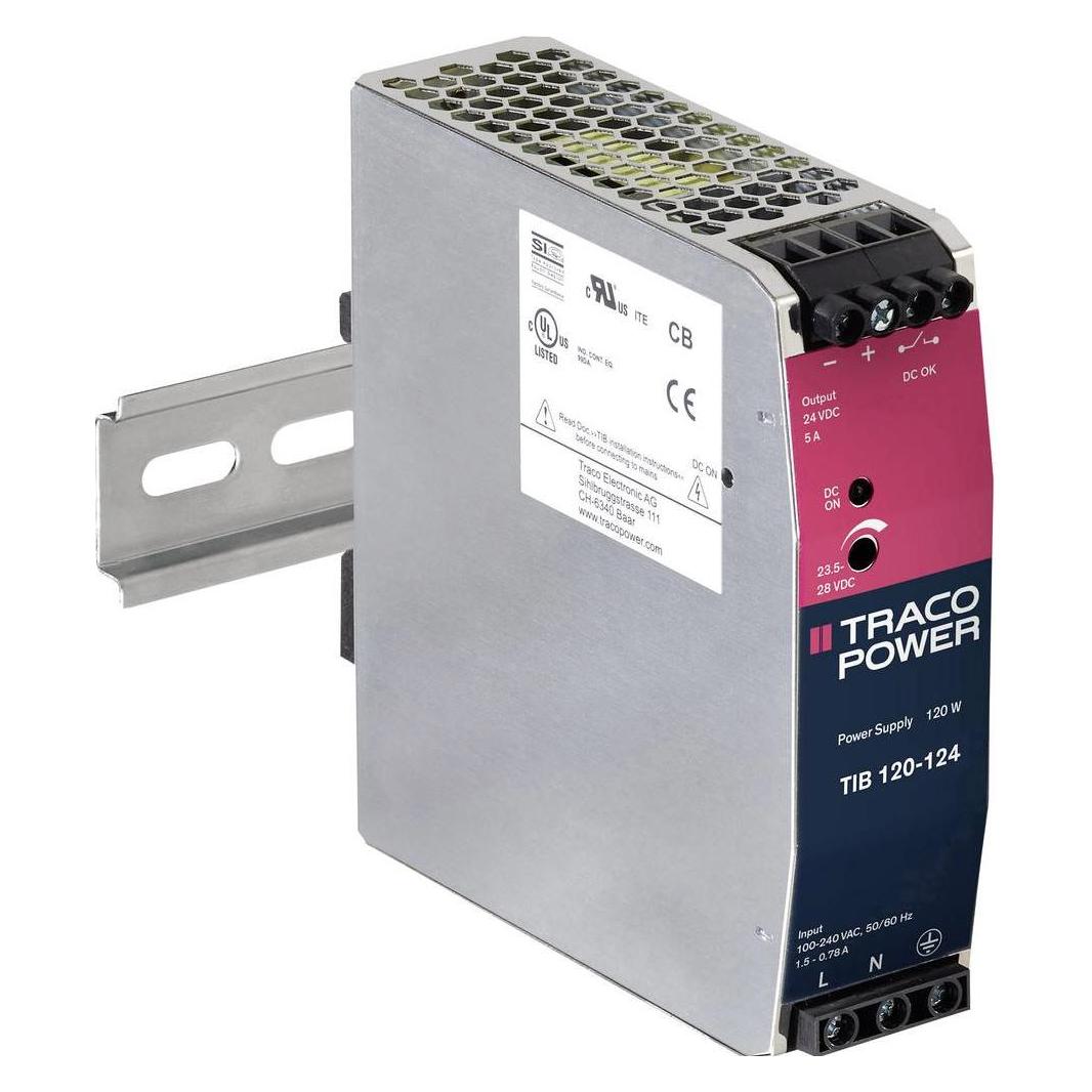 TracoPower Hutschienen Netzteil (DIN Rail) Schiene), TIB 120 Serie (TIB 120-148)