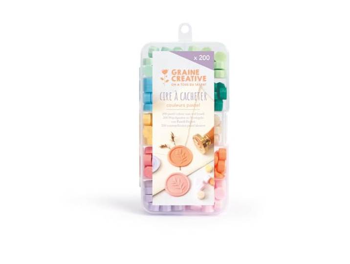 Wax beads set 200 stuks pastel