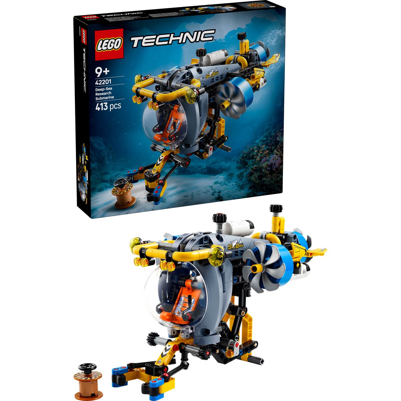 LEGO Technic 42201 Tiefseeforscher U-Boot Set für Kinder, Bauspielzeug