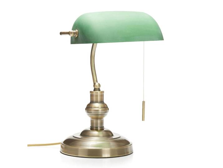 Lampe à poser en métal bronze