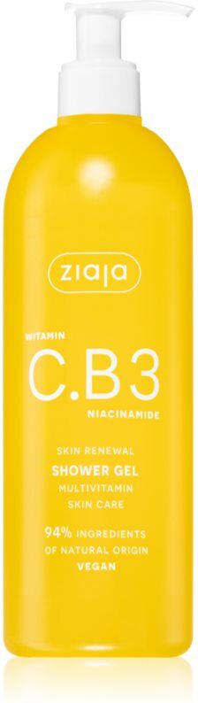 Ziaja Vitamin C.B3 Niacinamide gel douche rafraîchissant 400 ml