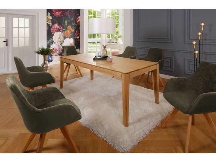 Table à manger extensible Onut 140 x 90cm Marron
