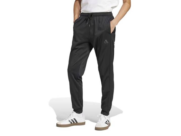 adidas Herren 3-Stripes Tricot Track Pants, Black/Black, S