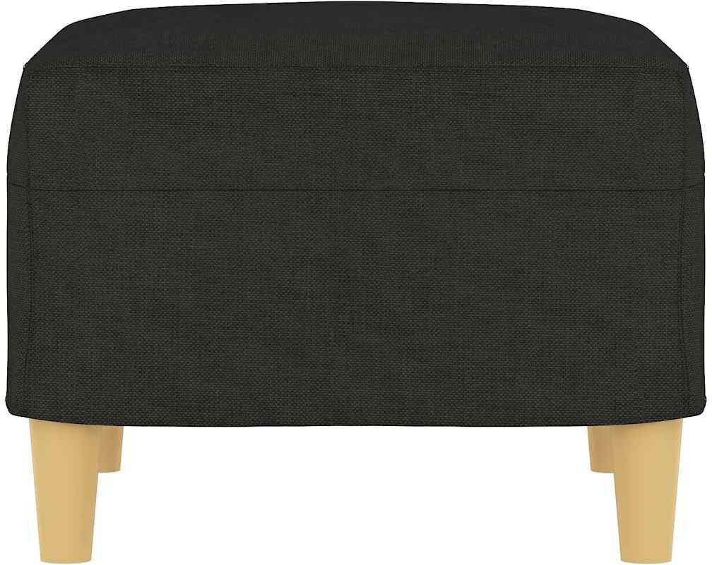 vidaXL Repose-pied Noir 60x50x41 cm Tissu