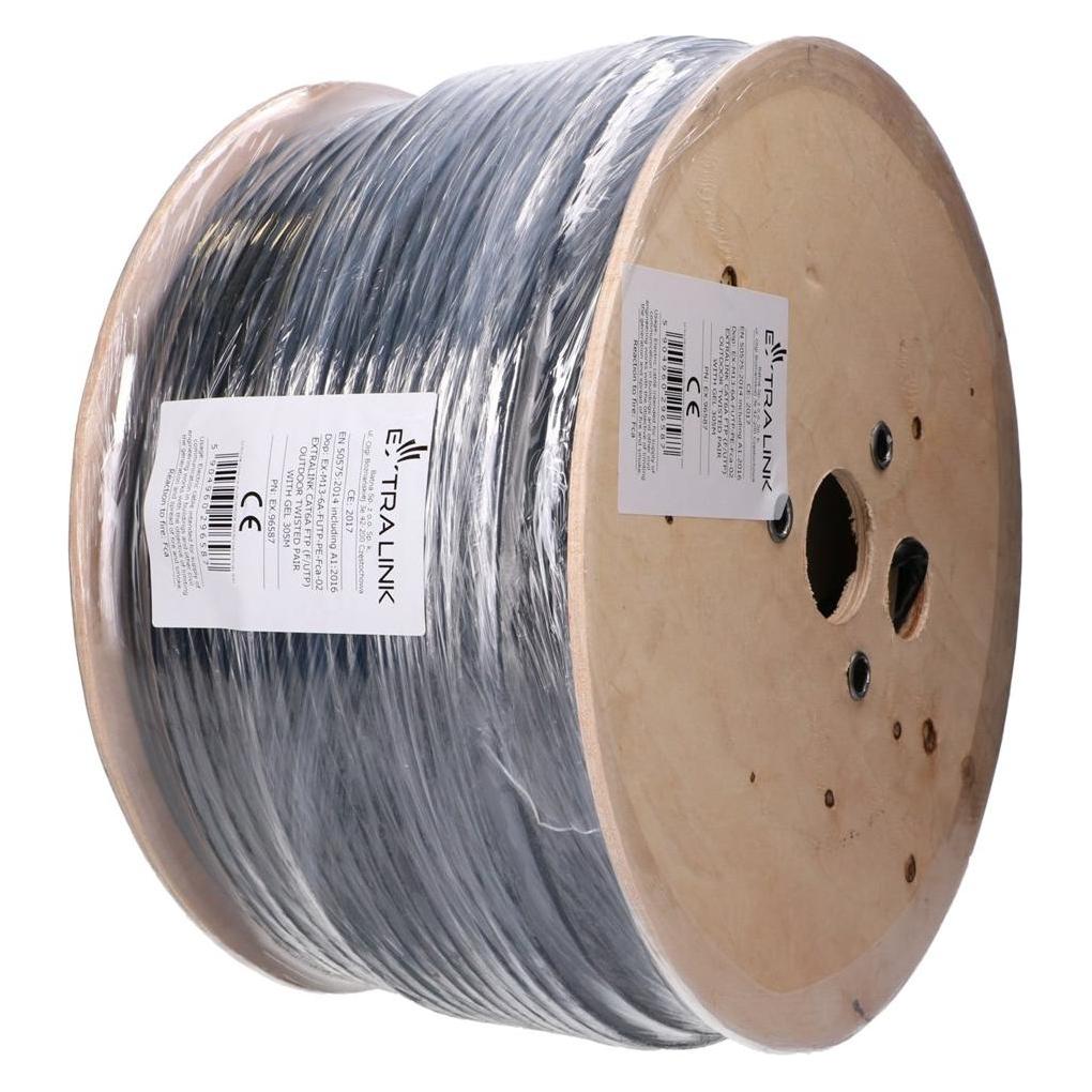 Extralink CAT6A FTP (F/UTP) OUTDOOR TWISTED PAIR WITH GEL 305M (FTP, CAT6a, 305 m) (EX.96587)
