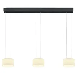 Bankamp LED-Pendelleuchte Grand X Alu, Eisen, Stahl & Metall Schwarz