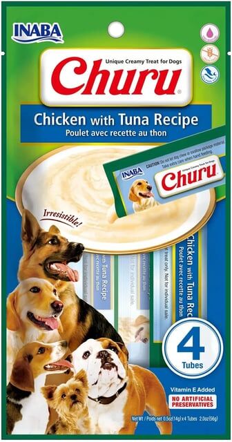 Churu Dog Receita De Frango Com Atum 12 Unds 56g