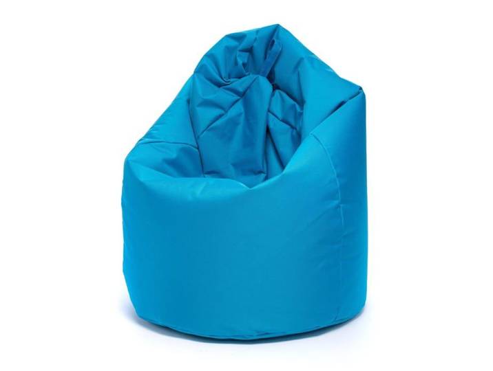 Sako Pouf Poire Extérieur Pouf Chambre Enfant Tissu Imperméable Fauteuil L 70x110cm Bleu Clair Azur Nc6 Ecopuf