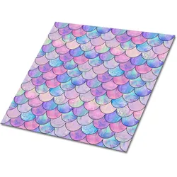 FLIESENAUFKLEBER 9 Stück 30x30 cm selbstklebend Bunte Fischschuppen