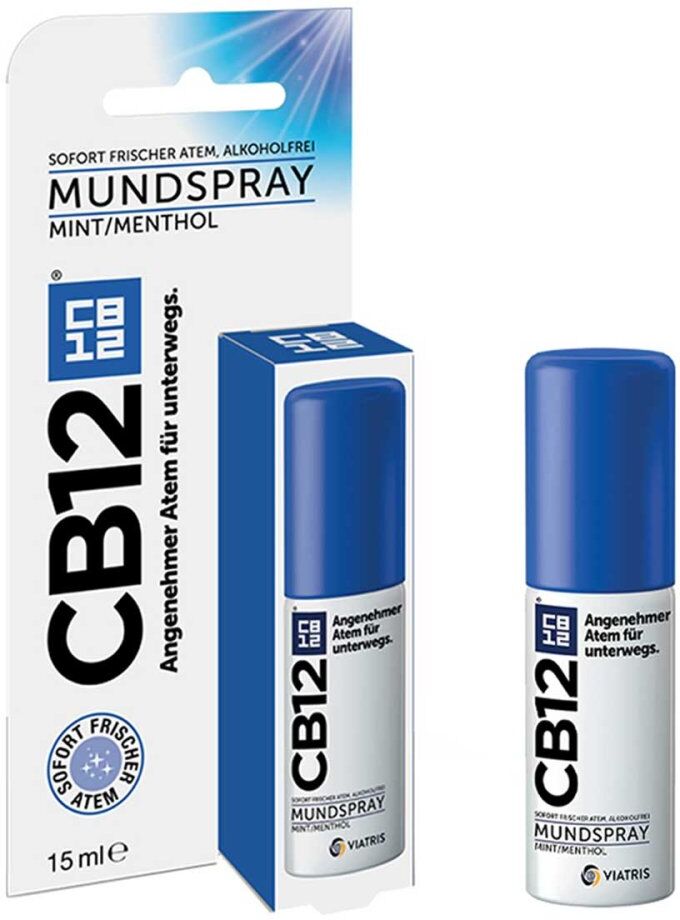 CB12 Spray: frischer Atem unterwegs, Mundspray gegen Mundgeruch 15ml