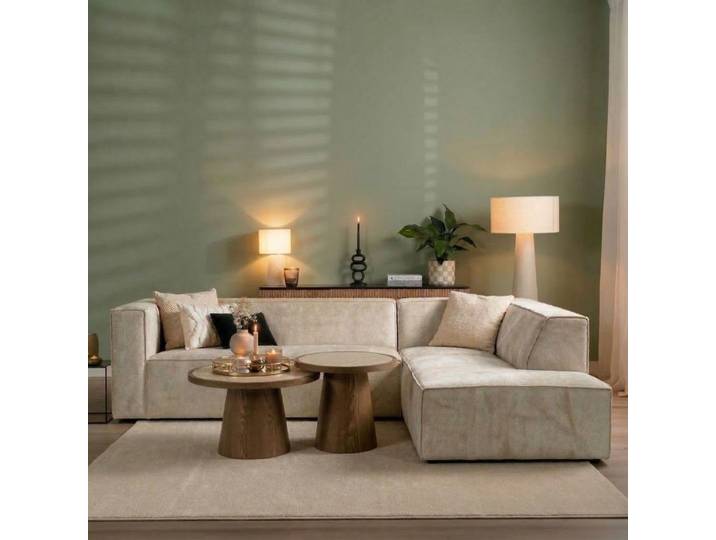 Bronx71 Ecksofa Memphis Stoff taupe rechts