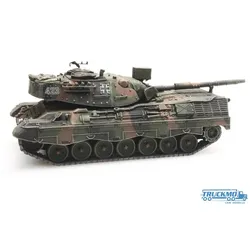 Artitec Fertigmodell Leopard 1A1A2 Flecktarn Eisenbahntransport 6870050
