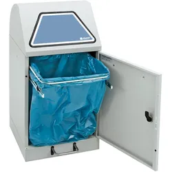 Abfalltrennung Modul-Vario 45, lichtgrau, ProSlide-System, 45 Liter, Trethebel