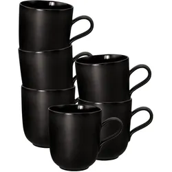 Seltmann, Tasse, Liberty Velvet Black Kaffeebecher (400 ml, 6x)