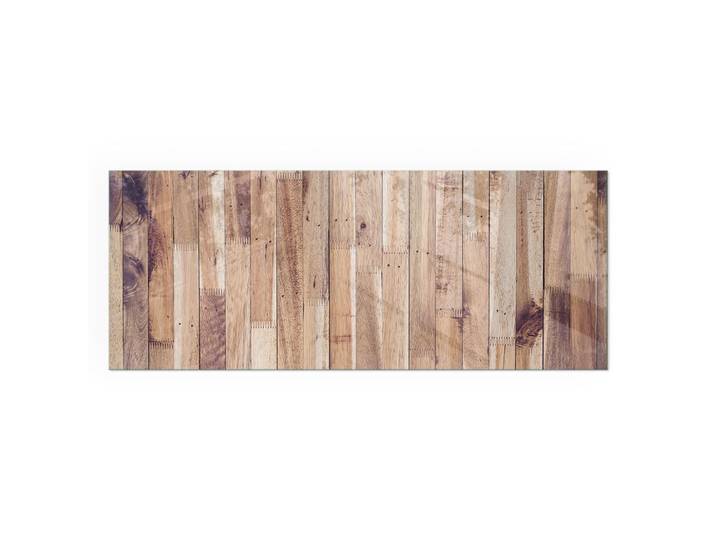 Tulup Kaminbodenplatte 125x50 cm - Holzbrett in Anordnung, Braun, Glas, Rechteckig, 125x50x0.4 cm, Elektrogeräte, Heizgeräte, Elektrokamine