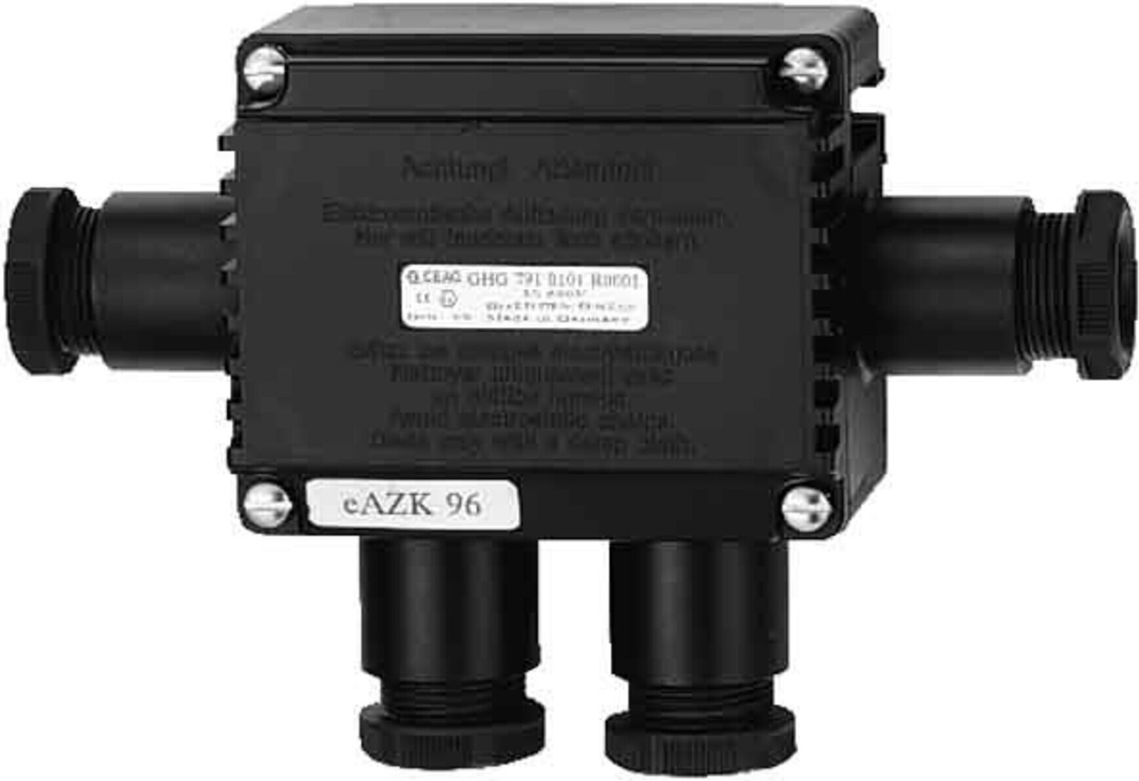 Cooper Crouse-Hinds CEAG EX verdeeldoos EAZK 96 met 4-polige klemmen, inbouw, 4x M25, GHG7910101R0002