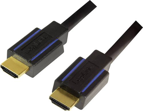 LogiLink HDMI Anschlusskabel HDMI-A Stecker, HDMI-A Stecker 3.00 m Schwarz CHB005 4K UHD HDMI-Kabel