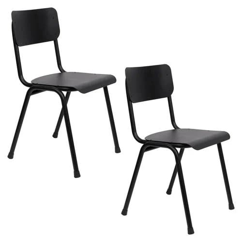 Zuiver Back to School tuinstoel set van 2 stapelbaar