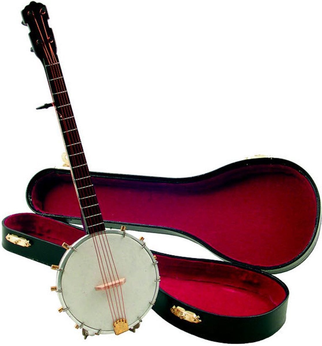 Music Gifts Miniatuurinstrument Banjo voor volwassenen