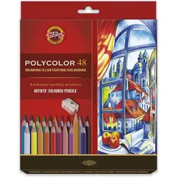 Koh-i-Noor, Malstifte, Kunstkreiden Polycolor 3836 - 48 Stück (48x)