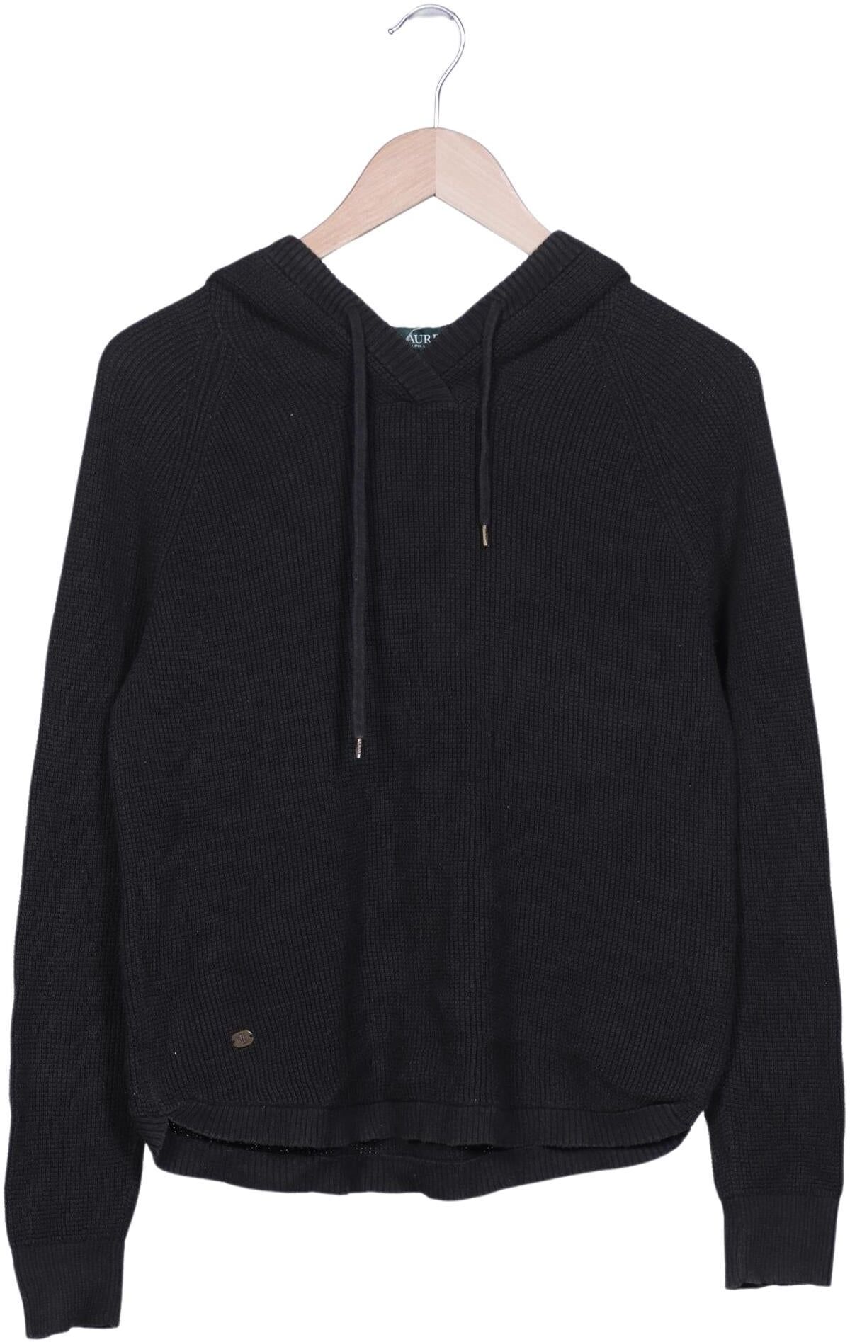Lauren Ralph Lauren Damen Pullover, Schwarz, Gr. M, Baumwolle - Second Hand