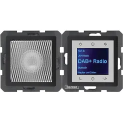 Berker 29806086 (DAB+, FM, Bluetooth), Radio, Grau