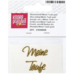 6x Knorr Prandell, Modelliermasse, Verzierwachs Meine Taufe 1 Stück, Gold