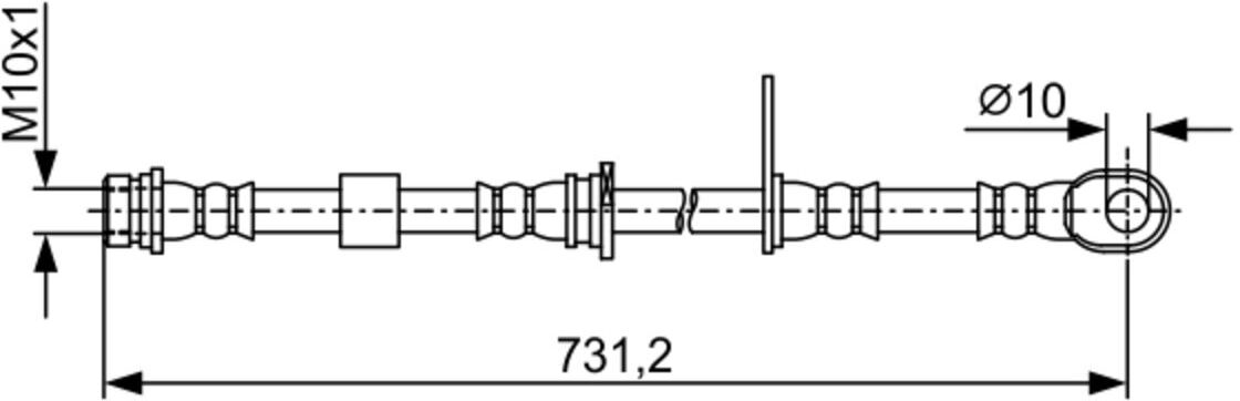 Bremsschlauch BOSCH 1 987 481 957